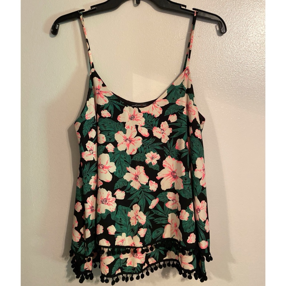 Floral tassel cami